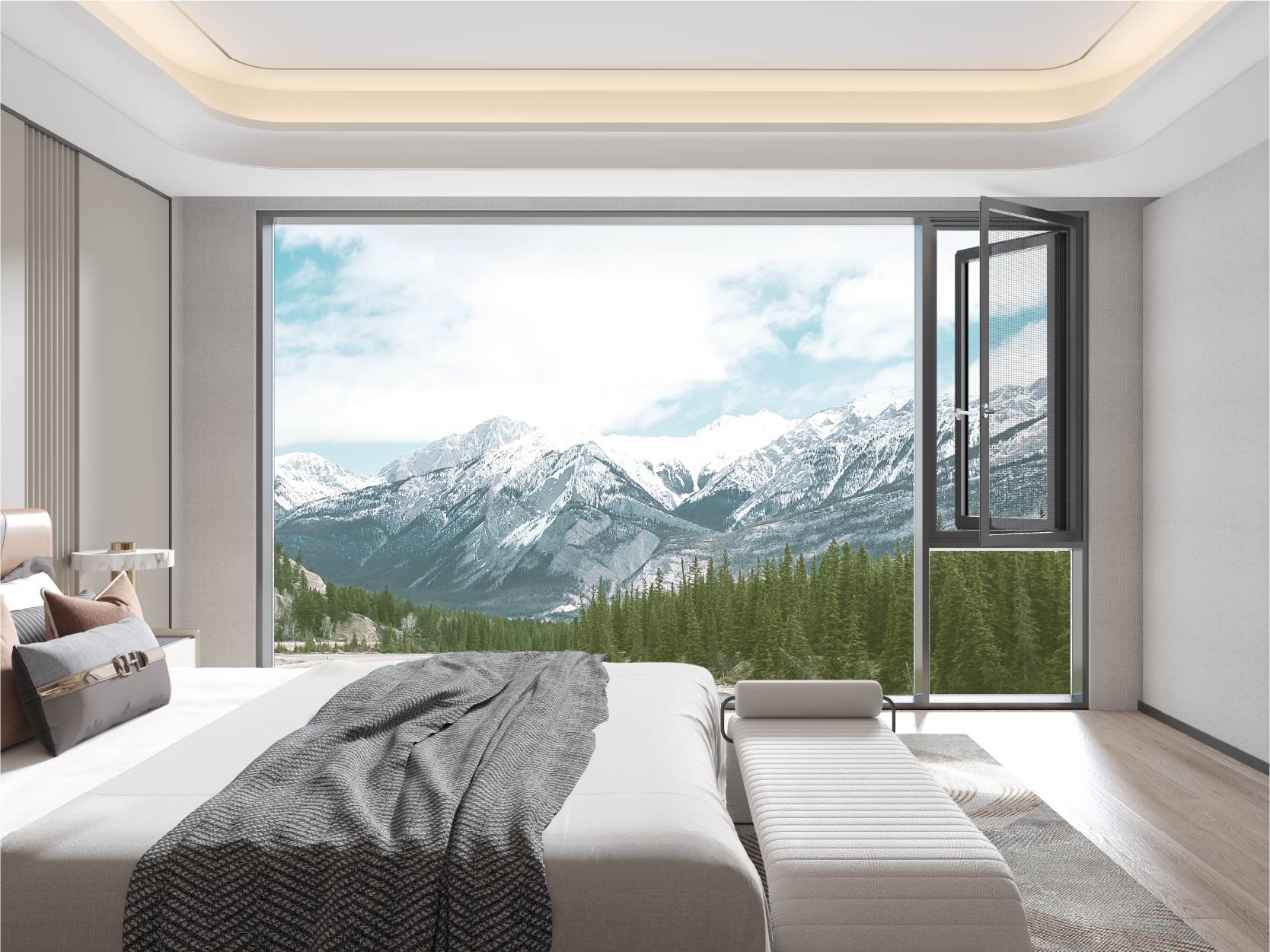 HYGP116E Outward Opening Casement Window with Screen