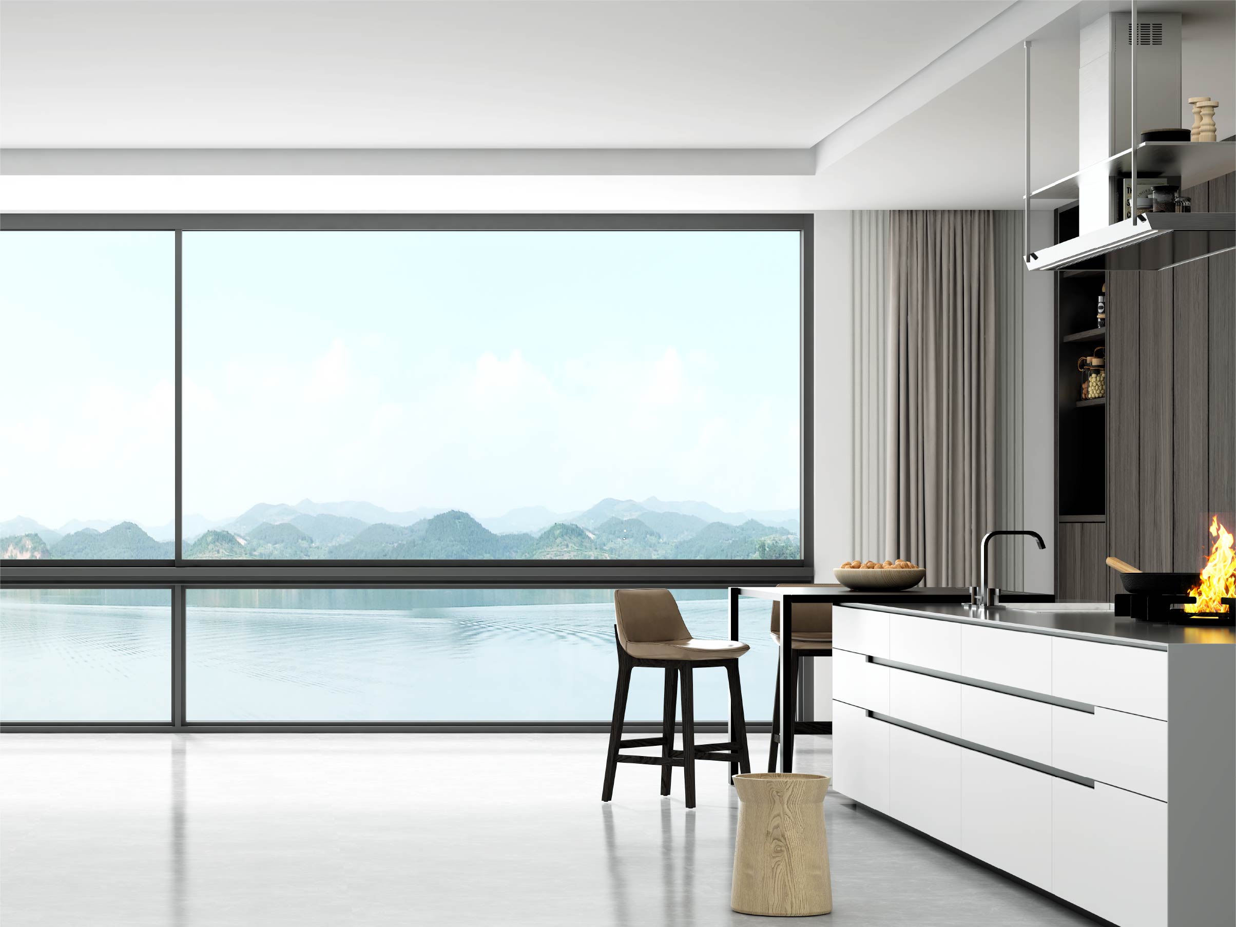 HYGT125C Series Six-track Heat-insulating Sliding Window