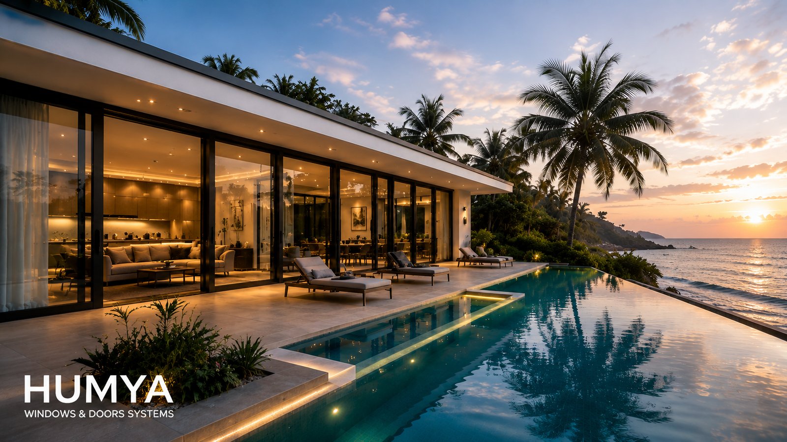 HUMYA Southeast Asia coastal villa windows and doors